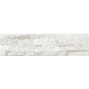 Revestimiento tipo laja destonificado Sparta Bianco 10x40cm
