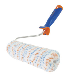 Mini Rodillo Bicolor 10cm con Mango De Plastico Multiusos