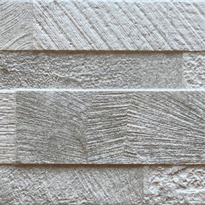 Revestimiento VOLCANO 3D WHITE 15x61 porcelanico destonificado RONDINE