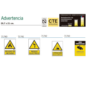 Señalización de Advertencia Homologadas
