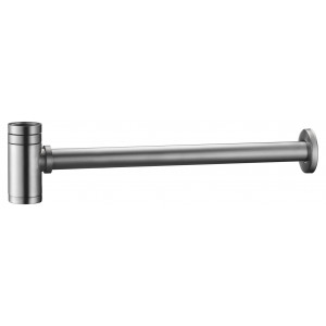 Sifón visto en acabado Niquel cepillado