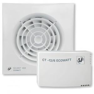 Extractor SILENT-100 CHZ 12VDC Ecowatt S&P