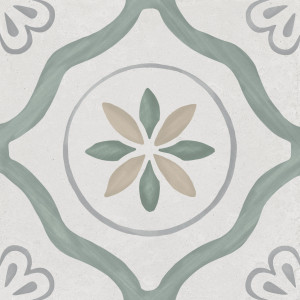 Pavimento Sirocco Green Petals 22,3 x 22,3cm