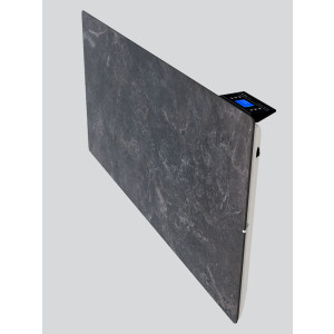 Radiador eléctrico imitación piedra Smart Pro rectangular vertical 800w Dark Natura