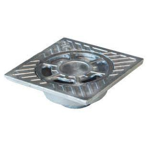 Sumidero aluminio salida vertical 25x25cm