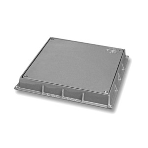 Tapa estanca de aluminio fundido reversible 30x30cm