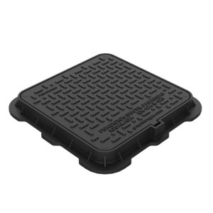 Tapa y marco KOMPOSITE fundicion hidraulica B-125 (446x446MM)