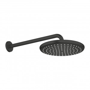 Rociador de pared Tempesta 250 redondo Negro Mate