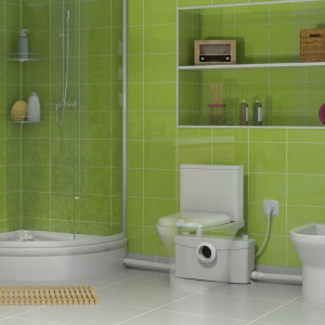 SANIPLUS Triturador para WC, lavabo, ducha y bidé SFA