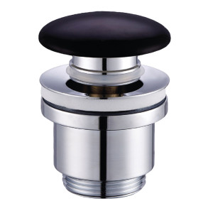 Válvula click clack 6cm negra lavabo