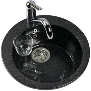 Fregadero Zafiro sobre encimera brillo 370mm