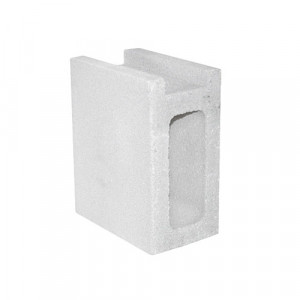 Zócalo TEBAS 12x20x25cm blanco para balaustre plano