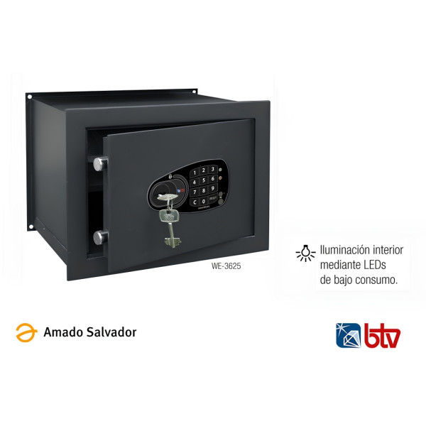 Caja fuerte empotrar modelo WE-3625 serie DECORA con cerradura electrónica BTV