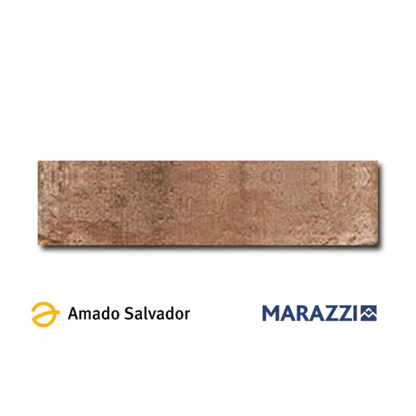 Pavimento TERRAMIX marrone 7x28cm brick porcelánico Marazzi