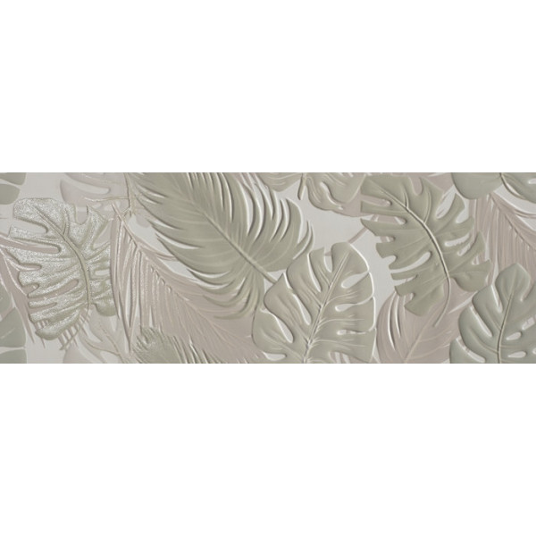 Revestimiento PALETTE Decor Leaves Warm 32x90cm pasta blanca rectificado Peronda