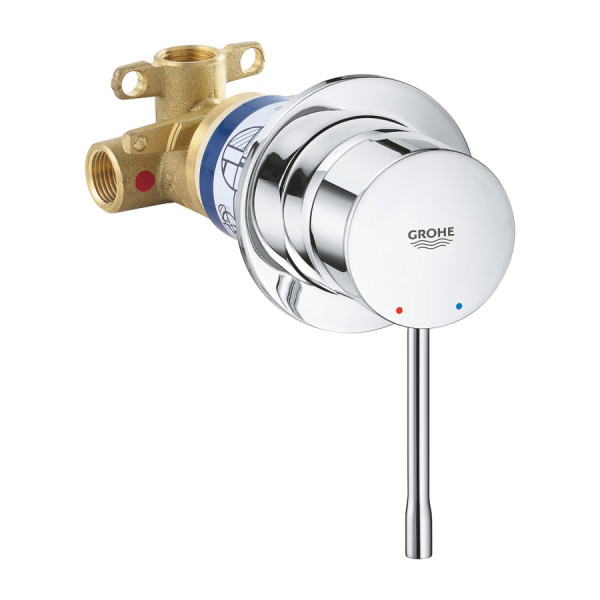 Mezclador monomando de ducha cromo Essence Grohe