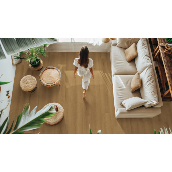  Pavimento Zen Honey 153x23 cm Vinilo SPC Belossa 40393