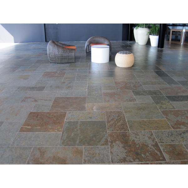 Pizarra natural Multicolor 30x60x1 Calibrada RustySlate