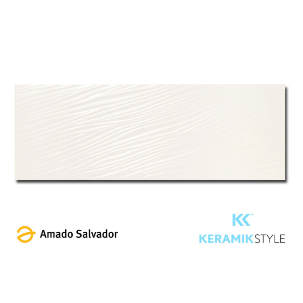Revestimiento JAZZ BLANCO blanco relieve 31,6X90CM