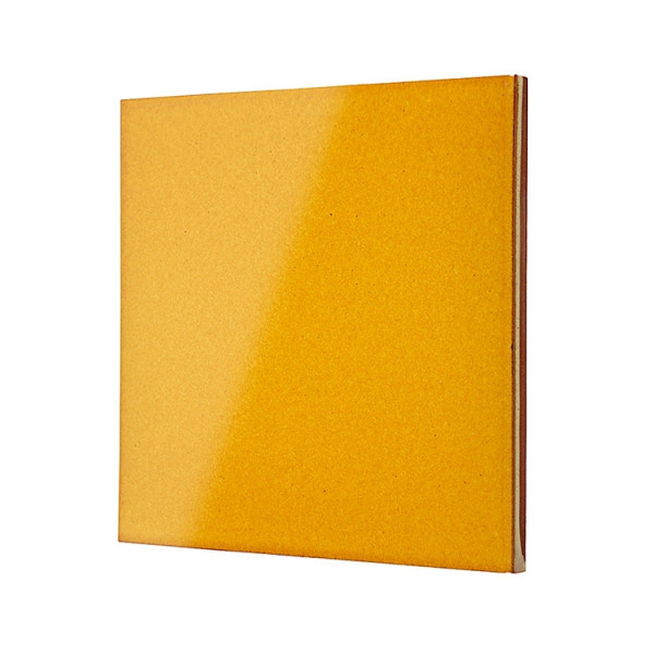 Revestimiento vidriado liso amarillo brillo 20x20cm