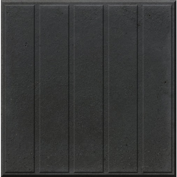 Baldosa Hidráulica de hormigón 5 Barras en Negro 20x20cm