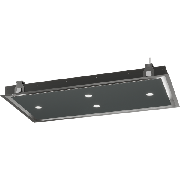Campana extractora techo METZ MAXI II cristal Negro 120x60cm sin motor, Thermex