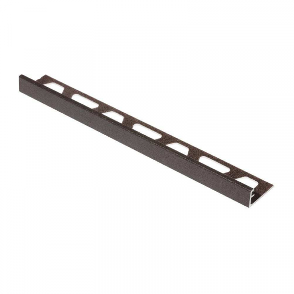 JOLLY-TS Cantonera de aluminio Texturizado Antracita Oscuro altura 12,5 mm A125TSDA