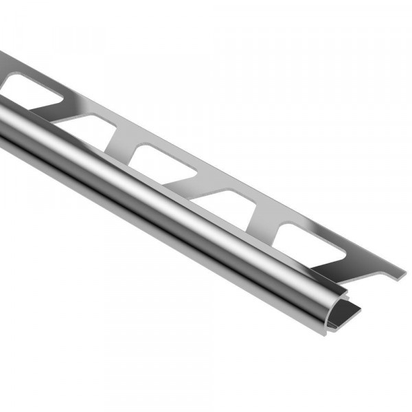 RONDEC-ACG Cantonera de aluminio anodizado redondo cromo brillo altura 10 mm - RO 100 ACG