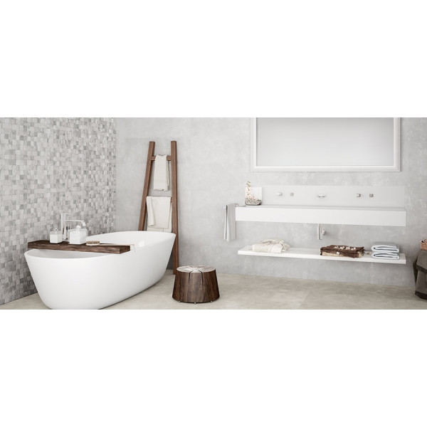 Revestimiento CASA CHIC blanco mate 31x98cm rectificado