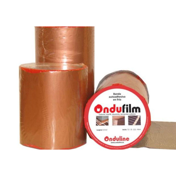 Cinta de butilo Ondufilm 22,5CM 10 ML Sellado de juntas Terracota