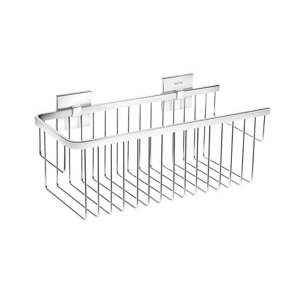 Container porta gel cromo 30x13 cm Duo Square Bath+