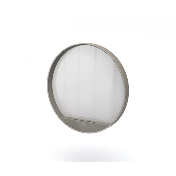 Espejo circular Gris con soporte smartphone MOOD B&K