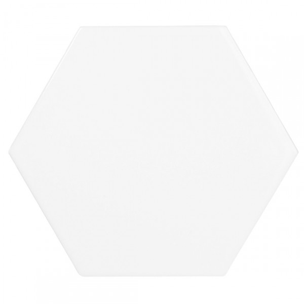Revestimiento SCALE HEXAGON WHITE mate 12,4x10,7cm Equipe Cerámicas