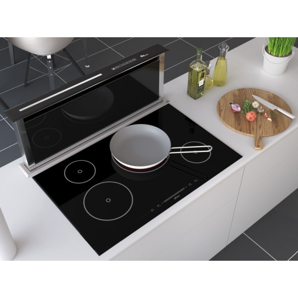 Campana extractora disociable encastrable a encimera INTEGRATA LIFT inox/negro 84 cm Thermex