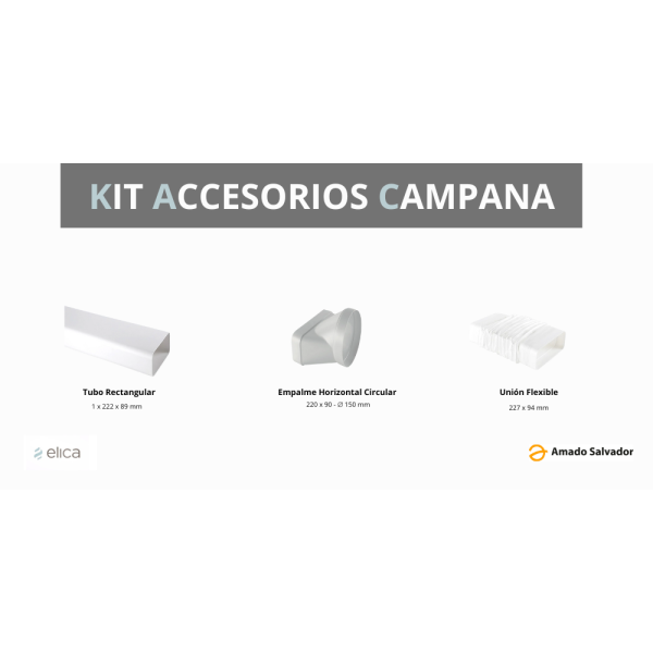 Kit Accesorios Campana NikolaTesla Elica