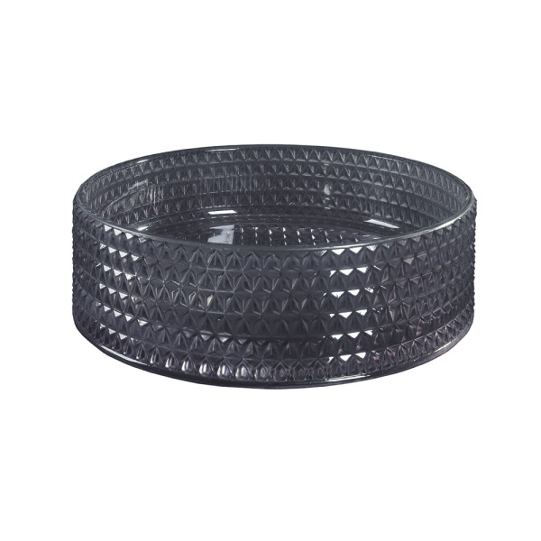 Lavabo Lion 36cm cristal negro sobre encimera