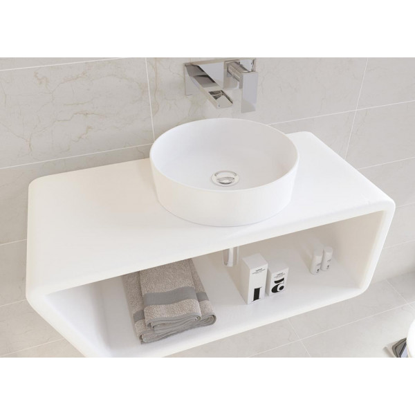 Válvula desagüe lavabo EQUATION decorativa blanco Ø32mm