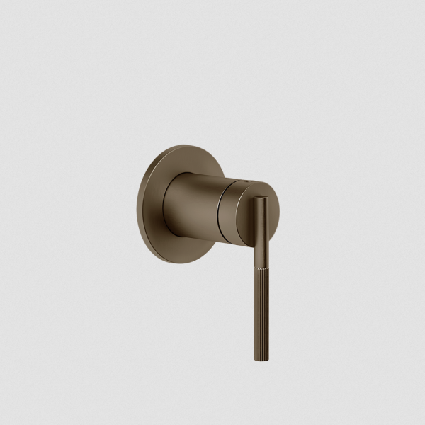 Parte externa mando remoto para lavabo de pared Ingranaggio Bronce 1 vía, Gessi
