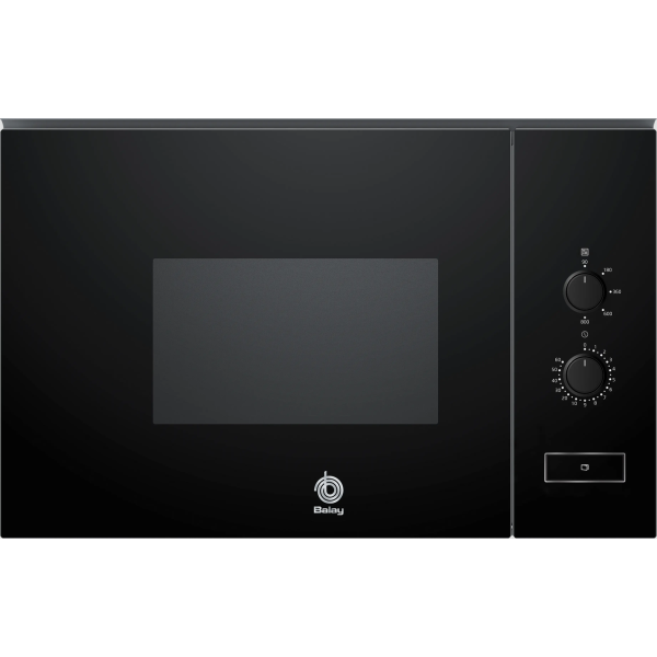 Microondas mecánico encastrable negro, 3CP5002N3 Balay