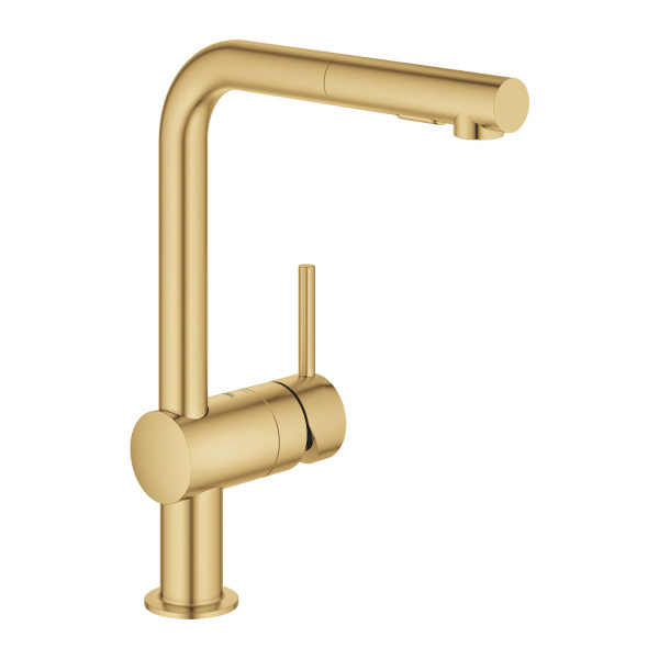 Monomando Fregadero Minta Oro Cepillado Grohe
