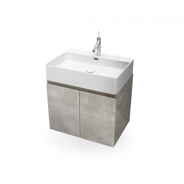 
Mueble de baño suspendido HANG OUT Cemento módulo rectangular + lavabo B&K
