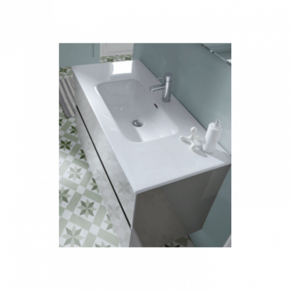Conjunto de mueble taupe optico 100cm Glass Line Sanchis