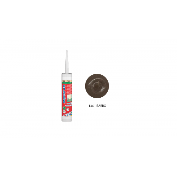Silicona color Barro 136 MAPESIL AC Mapei