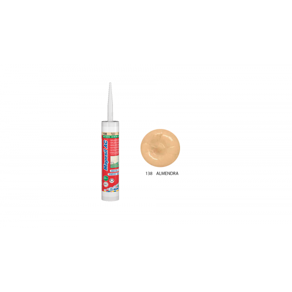 Silicona color Almendra 138 MAPESIL AC Mapei