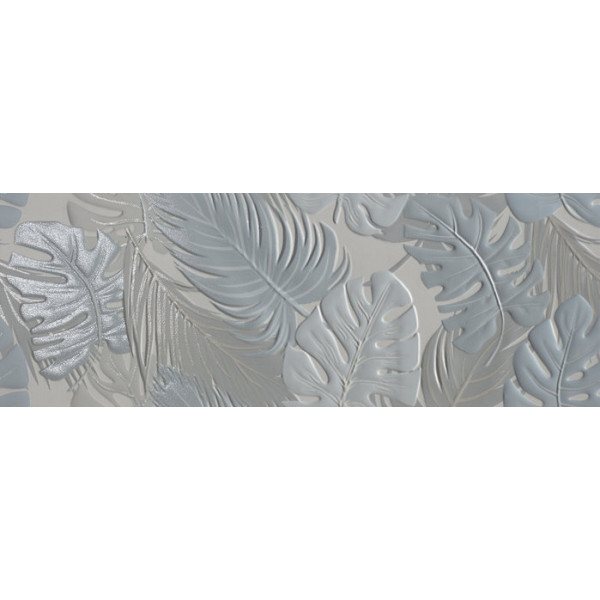 Revestimiento PALETTE Decor Leaves Cold 32x90cm pasta blanca rectificado Peronda
