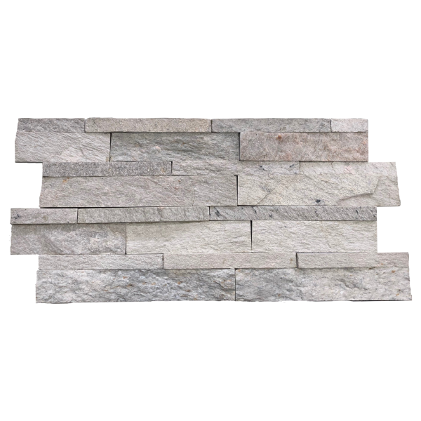 Mosaico Piedra natural pizarra white slate panel 60x15