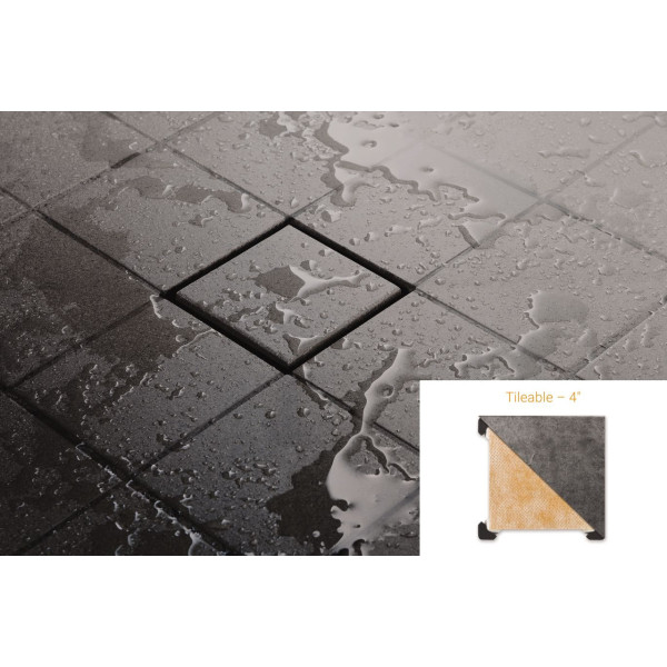 Set Kerdi-Drain-Base con desagüe y rejilla Schlüter