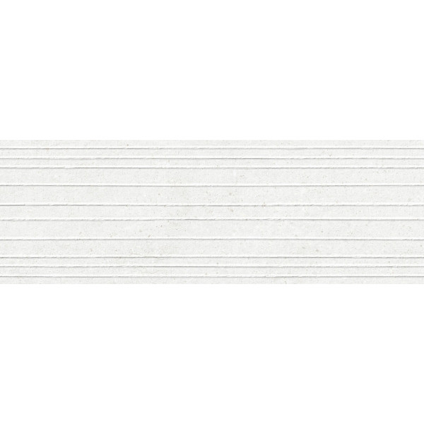 Revestimiento con relieve Manhattan White Lines 33,3x100cm rectificado