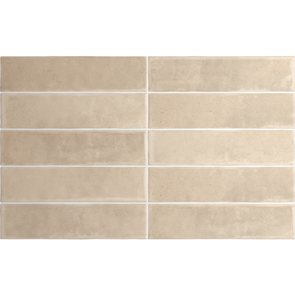 Revestimiento beige mate Argile Siena 6x24,6cm