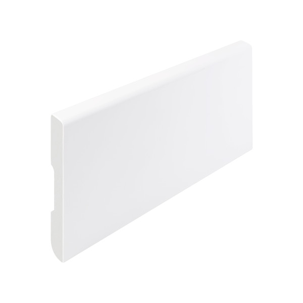 Rodapié blanco mate de poliestireno 8x220cm